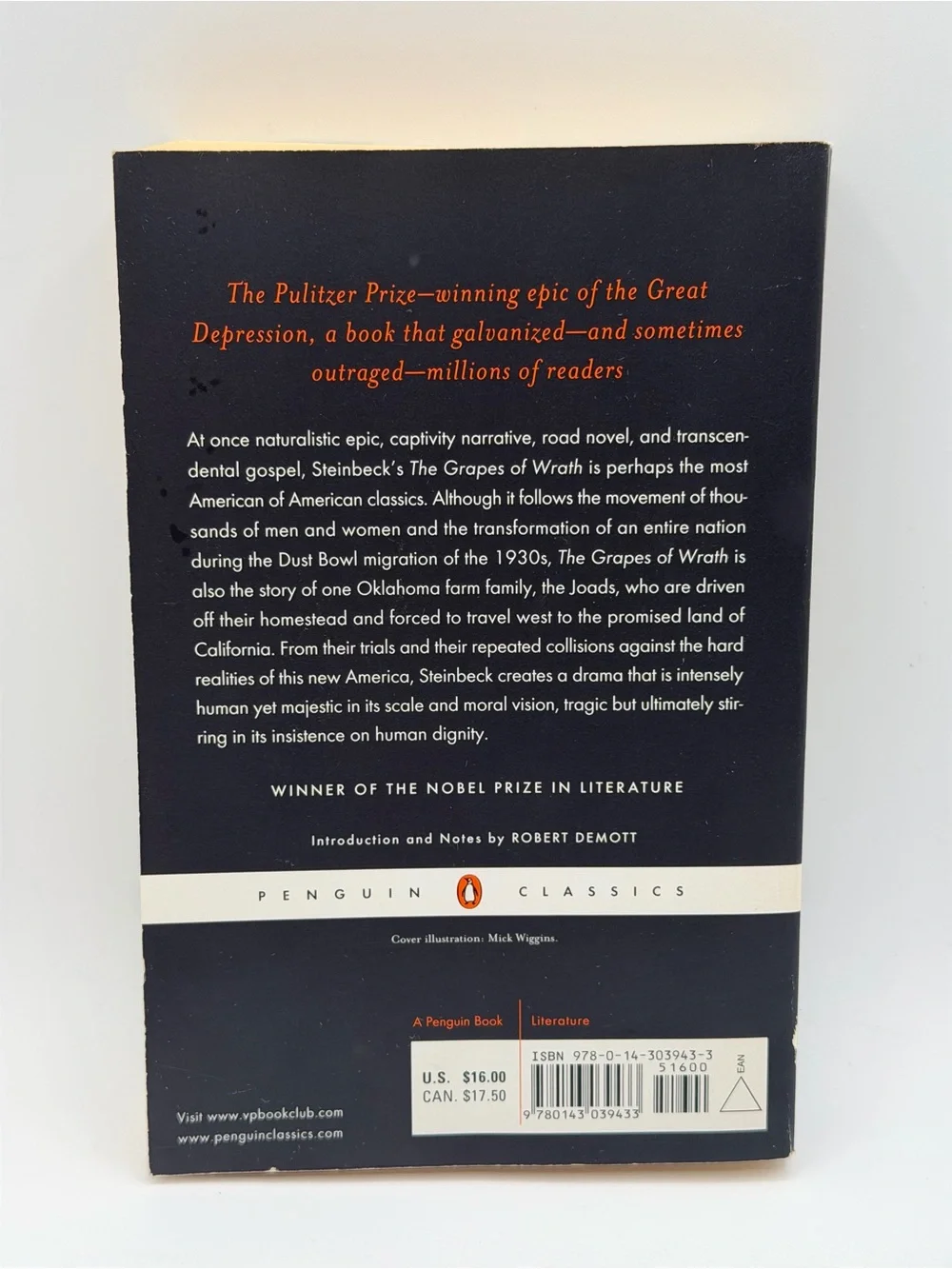 The Grapes of Wrath by John Steinbeck (Paperback Book, 2006)